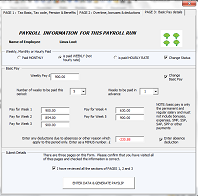 VBA Multipage UserForm for payroll calculations: an example of a VBA UserForm created by Four Elms Bookkeeping. 